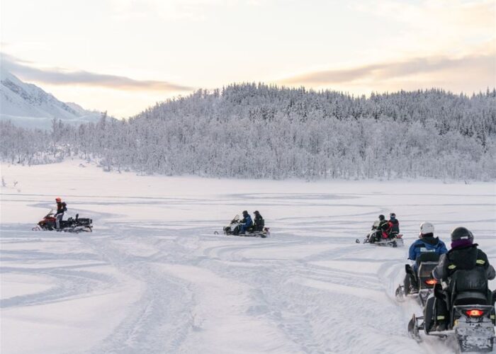Sneeuwscooter, Lapland, Noorwegen