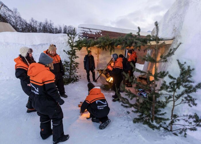 Tromso snowpark en wilderness, Noorwegen, Lapland